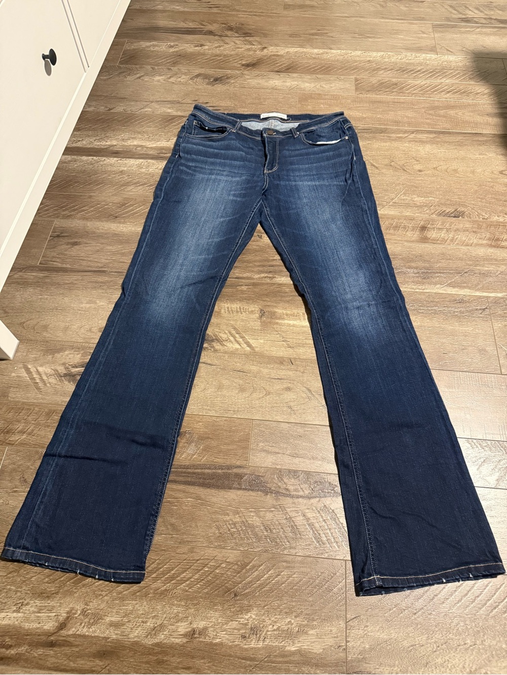 BKE Dark Blue Bootcut Jeans Extra Long Tall 37.5” Inseam!